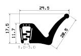 SD-0086 - coextrudált fémbetéttel - Élvédő profilok