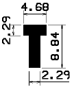 T 1647 - Silikon Profile - Abdeckung und T-Profile