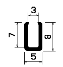 TU1- 1687 - EPDM-Gummi -Profile - U-Profile