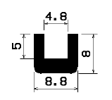 TU1- 1709 - gumiprofilok - U alakú profilok