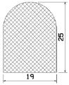 MZS 25717 - EPDM-Schaumgummi-Profile - Halbrundprofile / D-Profile