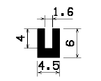 TU1- 1611 - EPDM-Gummi -Profile - U-Profile