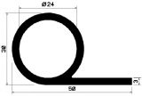 FN 1750 - EPDM-Gummi-Profile - Fahnenprofile bzw. P-Profile