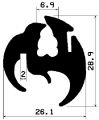 KL 1779 - EPDM Dichtungs-Gummiprofile - Klemmprofile / Befestigungs- und Dichtungsprofile KL 1779 - EPDM Dichtungs-Gummiprofile - Klemmprofile / Befestigungs- und Dichtungsprofile