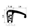 SD-0084 - with coextruded metal insert - Edge protection profiles