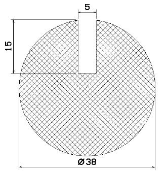 MZS 25742 - sponge profiles - U shape profiles