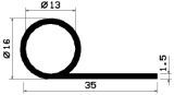 FN 1812 - Silikon Profile - Fahnenprofile bzw. P-Profile FN 1812 - Silikon Profile - Fahnenprofile bzw. P-Profile