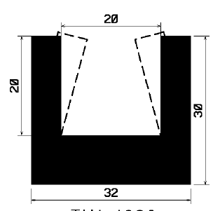 - TU1- 1886 - EPDM-Gummi -Profile - U-Profile