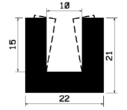 TU1- 1898 - Silikon Profile - U-Profile