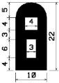 HR 1899 - EPDM gumiprofilok - Félkör alakú, D-profilok