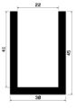 TU1- 1033 - EPDM-Gummi -Profile - U-Profile TU1- 1033 - EPDM-Gummi -Profile - U-Profile