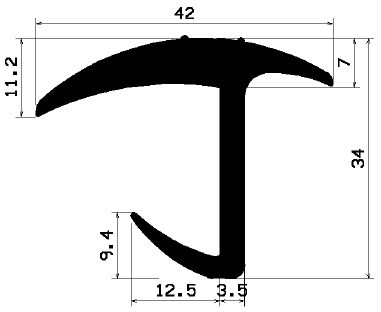 FA 1945 - rubber profiles - Cover and T-profiles