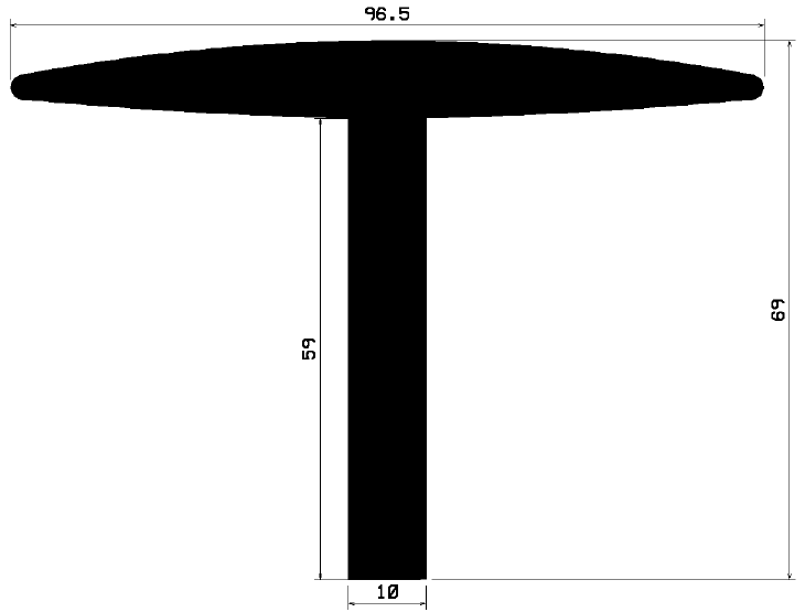 KG15030370 - EPDM Gummi-Profile - Abdeckung und T-Profile