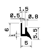 - TU1- G734 - EPDM-Gummi -Profile - U-Profile