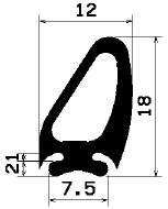 RT 2036 - EPDM-Kautschukprofile - Rolltor- und Fingerschutzprofile