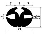 KL 2400 - EPDM-Befestigungsprofile - Klemmprofile / Befestigungs- und Dichtungsprofile KL 2400 - EPDM-Befestigungsprofile - Klemmprofile / Befestigungs- und Dichtungsprofile