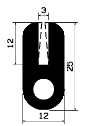 TU1- 2061 - Silikon Profile - U-Profile TU1- 2061 - Silikon Profile - U-Profile