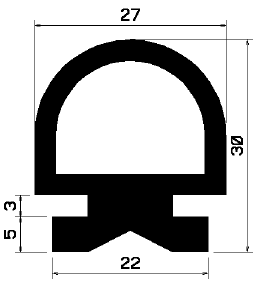 RT 2065 - Silikon-Kautschukprofilen - Rolltor- und Fingerschutzprofile