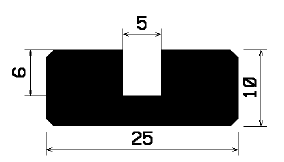 TU1- 2070 - EPDM-Gummi -Profile - U-Profile TU1- 2070 - EPDM-Gummi -Profile - U-Profile