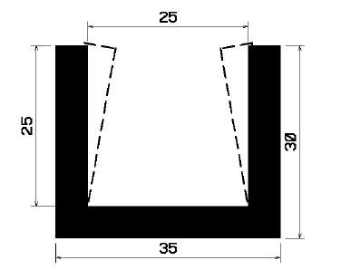 TU1- 2125 - EPDM-Gummi -Profile - U-Profile