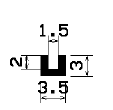 TU1- 2451 - Silikon Profile - U-Profile