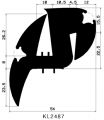 KL 2487 - EPDM-Befestigungsprofile - Klemmprofile / Befestigungs- und Dichtungsprofile KL 2487 - EPDM-Befestigungsprofile - Klemmprofile / Befestigungs- und Dichtungsprofile