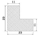 MZS 25783 - Schaumgummiprofile bzw. Moosgummiprofile - Winkelprofile / L-Profile