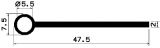 FN 2182 - EPDM-Gummi-Profile - Fahnenprofile bzw. P-Profile FN 2182 - EPDM-Gummi-Profile - Fahnenprofile bzw. P-Profile