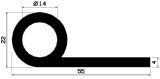 FN 2181 - EPDM-Gummi-Profile - Fahnenprofile bzw. P-Profile FN 2181 - EPDM-Gummi-Profile - Fahnenprofile bzw. P-Profile