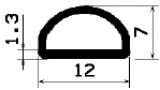 HR 2185 - EPDM-Gummiprofile - Halbrundprofile / D-Profile