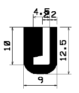 TU1- 2191 - EPDM-Gummi -Profile - U-Profile