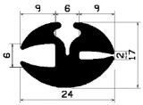 KL 2216 - EPDM Dichtungs-Gummiprofile - Klemmprofile / Befestigungs- und Dichtungsprofile KL 2216 - EPDM Dichtungs-Gummiprofile - Klemmprofile / Befestigungs- und Dichtungsprofile