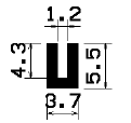 TU1- 2237 - EPDM-Gummi -Profile - U-Profile