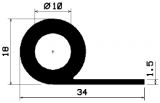 FN 2256 - silicone  profiles - Flag or 'P' profiles