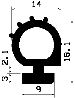 RT 2292 - EPDM-Kautschukprofile - Rolltor- und Fingerschutzprofile