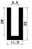 TU1- 1536 - EPDM-Gummi -Profile - U-Profile