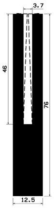 TU1- 2350 - rubber profiles - U shape profiles