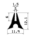 TU1- 2363 - EPDM-Gummi -Profile - U-Profile