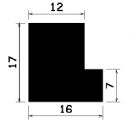 Wi 2348 - Gummi-„L”-Profil - Winkelprofile / L-Profile