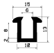 TU1- 2459 - EPDM-Gummi -Profile - U-Profile