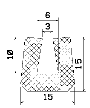 MZS 25799 - rubber profiles - U shape profiles