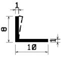 Wi 2386 - Gummi-„L”-Profil - Winkelprofile / L-Profile