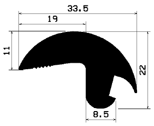 FA 2420 - EPDM Gummi-Profile - Abdeckung und T-Profile FA 2420 - EPDM Gummi-Profile - Abdeckung und T-Profile