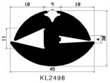 KL 2498 - EPDM-Befestigungsprofile - Klemmprofile / Befestigungs- und Dichtungsprofile