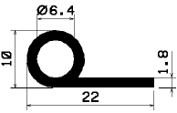 FN 1507 - EPDM-Gummi-Profile - Fahnenprofile bzw. P-Profile FN 1507 - EPDM-Gummi-Profile - Fahnenprofile bzw. P-Profile
