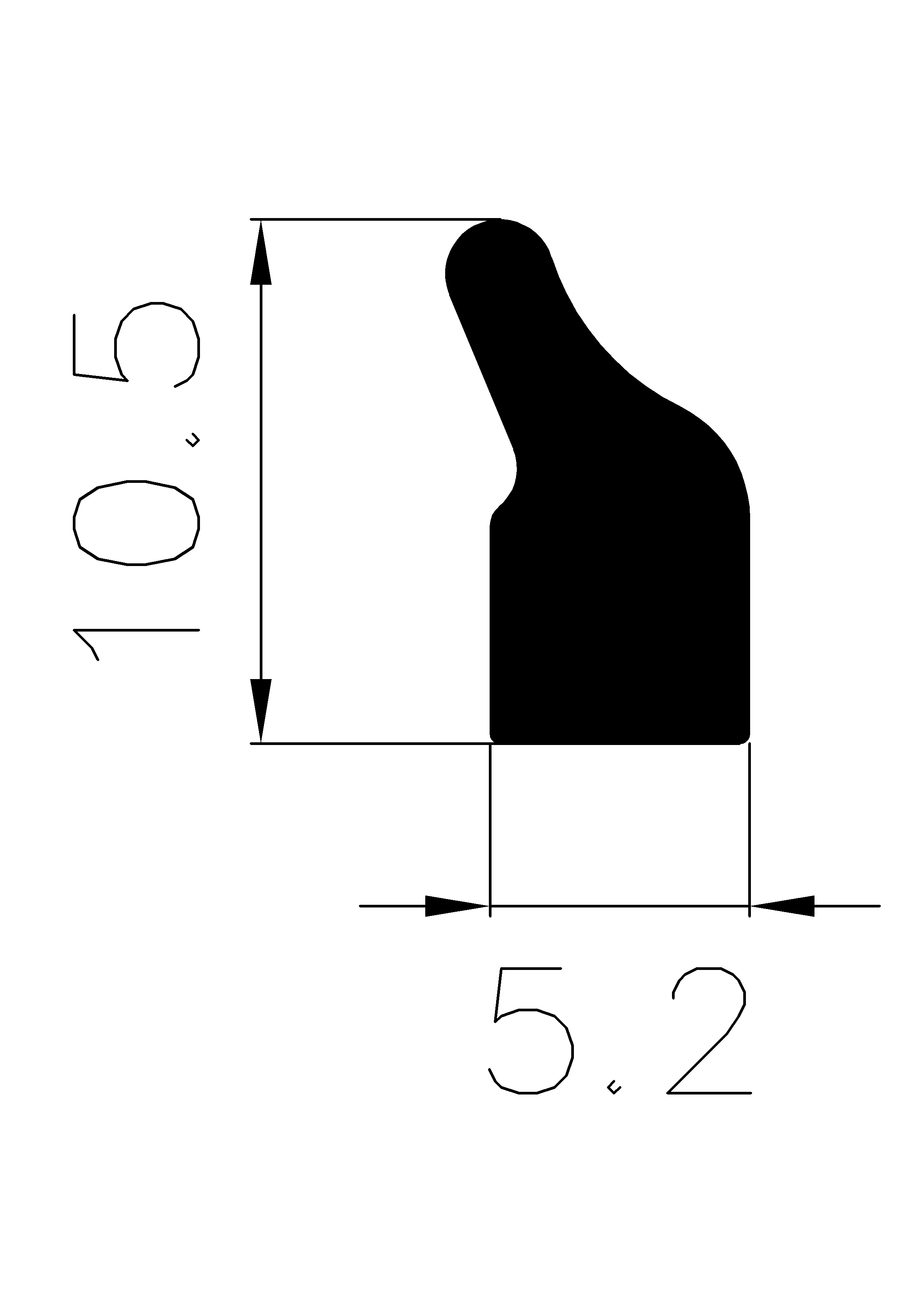 8600160KG - Gummiprofile - Türscheiben- Fensterdichtungsprofile