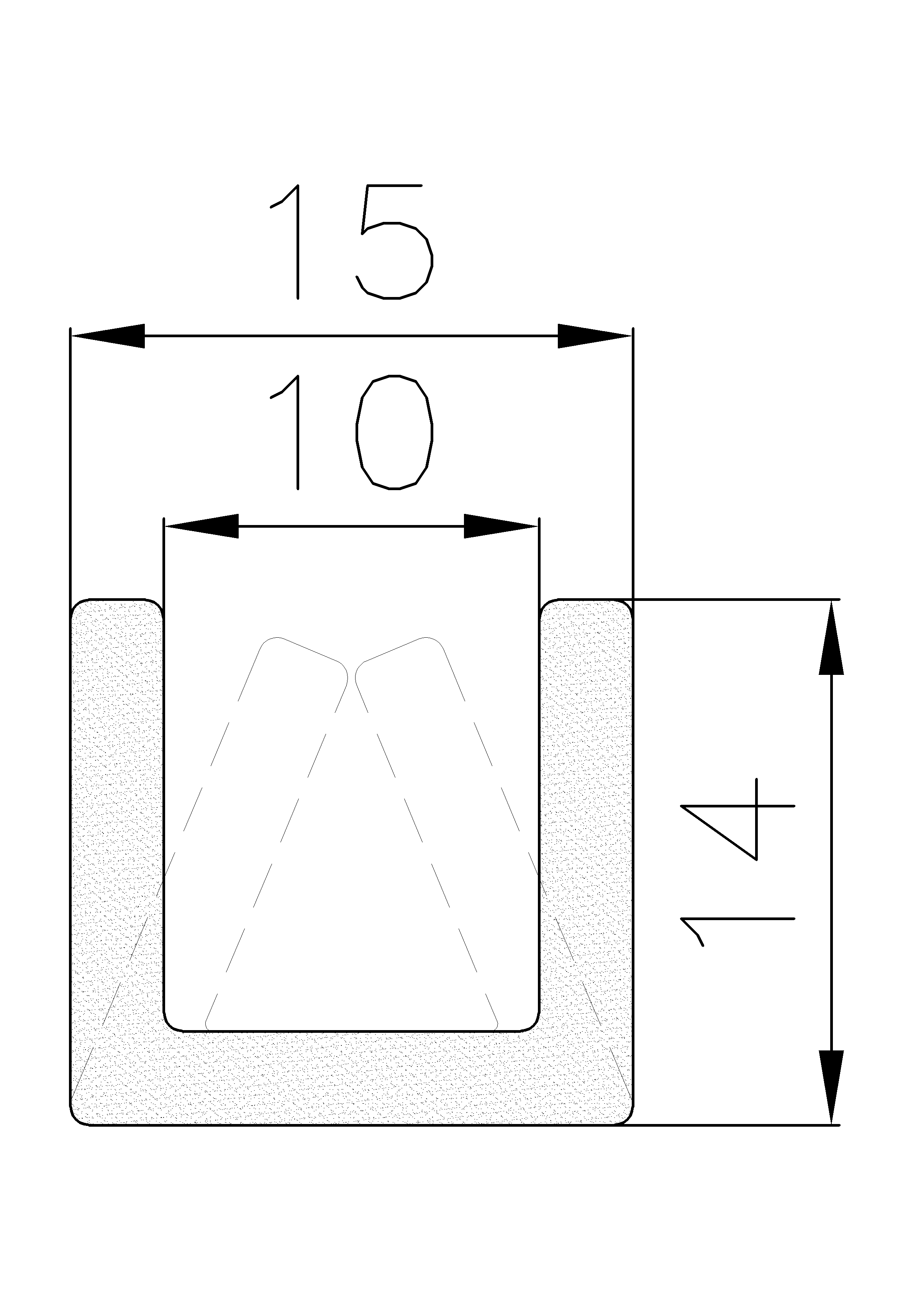 9970403KG - sponge profiles - U shape profiles