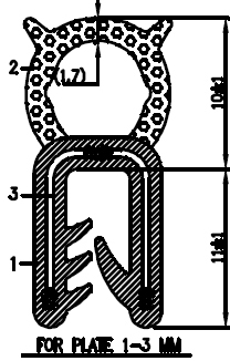 B_COEX011 - Co-Ex-Profile mit Metalleinsätze - Kantenschutzprofile B_COEX011 - Co-Ex-Profile mit Metalleinsätze - Kantenschutzprofile