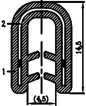 SD_B_COEX012 - with coextruded metal insert - Edge protection profiles