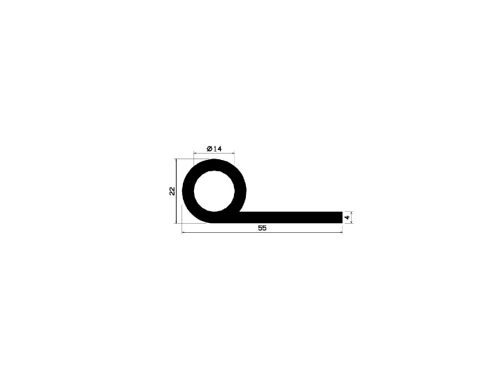 FN 2181 - EPDM-Gummi-Profile - Fahnenprofile bzw. P-Profile FN 2181 - EPDM-Gummi-Profile - Fahnenprofile bzw. P-Profile